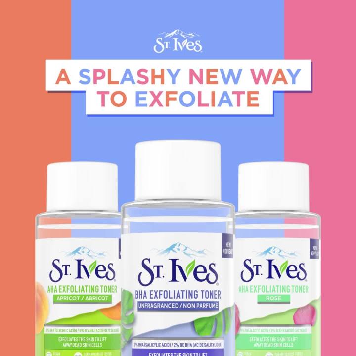 St. Ives Face Care Exfoliating Toner Rose 6.7 oz