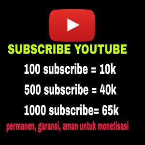subscribe youtube real permanen