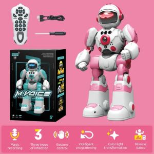 CONUSEA | Clearance Sale Smart Robot Interactive Intelligent Robo Robotics Music Dance Record Repeat Touch Gesture Control Toys for Boys
