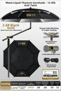 BENNUO | New Double-layer Large Fishing Umbrella For Outdoor Fishing Shade And Camping