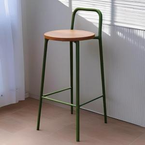 Modern Luxury Designer Bar Stool with Backrest
