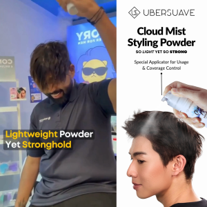Ubersuave Cloud Mist Hair Styling Lightweight & Strong Hold Powder 15g Enhanced Volume & Texture-SGPOMADES