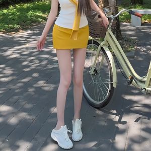 Slim Stylish Versatile Trendy T-Shirt and Bodycon Mini Skirt Set