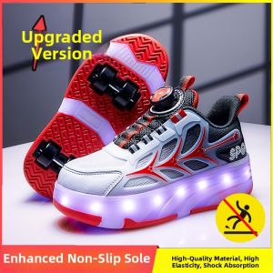 KUOBURENSHENG | Charging Light Emitting Breathable Roller Shoes