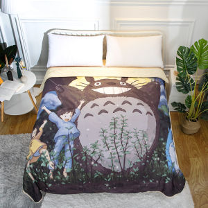 Cartoon Totoro Student Dormitory Single Summer Cool Is Summer Household Double Air Conditioner Thin Duvet Kids Water Machine Washable