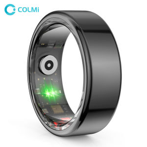 แหวนอัจฉริยะ R02 colmi กรอบเหล็กไทเทเนียมเกรดทหารตรวจสอบสุขภาพ IP68 และ 3 ATM กันน้ำโหมดกีฬา ราคาประมาณ 1,500-2,000 บาท