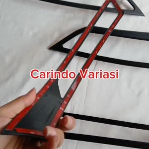 Garnish Lampu Depan All New Avanza Veloz 2019-2021 Hitam Doff Premium