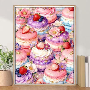Kayou | 5D DIY Diamond Painting Kit Cake Artwork Full Drill Rhinestone Mosaic Wall Decor Craft Kit Home Decor Gift Frameless