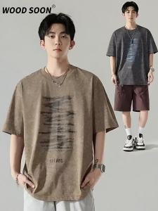 Wood soon | Vintage Washed Graffiti Loose T-Shirt