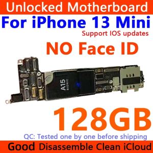 100% Unlocked Authentic Motherboard For iPhone 13 Pro Max Mainboard With/NO Face ID For iphone 13 mini Clean iCloud Logic Board