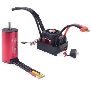 SURPASS HOBBY | Bộ Combo Động Cơ Không Chổi Than Surpass Hobby KK 3674 Với ESC 60A 80A Chống Nước Dành Cho Xe RC 1/8 1/10 Đua Drift Xe Địa Hình - Phụ Tùng RC