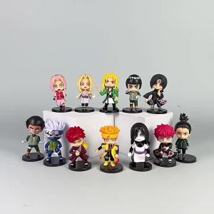 TOPTOY | Bộ 12 Mô Hình Nhân Vật Naruto Phiên Bản Q PVC - Sasuke Kakashi Itachi Gaara Jiraiya Mini Dễ Thương Mô Hình Anime Dành Cho Người Sưu Tập