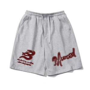 Quần Short Thể Thao Cotton Cỡ Lớn 300 Pound Phong Cách Đường Phố Mùa Hè Thiết Kế Cổ Điển Quần Dài Năm Điểm Quần Dài Thường Ngày Cho Nam