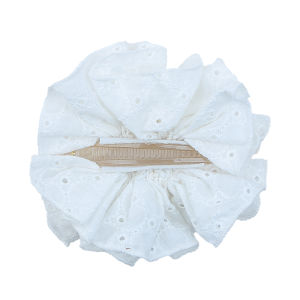 Large Size French Fold White Lace Banana Clip Vertical Hair Clip Womens Korean Style Hair Grips Elegantly Designed Hair Accessories