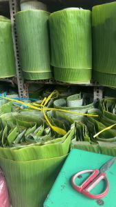 1kg lá chuối tươi gói bánh vườn nhà siêu sạch