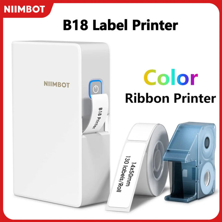 Niimbot Ribbon Niimbot B18 Mini Portable Sticker Bluetooth Printer Thermal UV Thermal ...