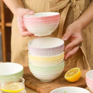 ชามทานอาหารสีสวย ชามทานอาหารแบบใช้ส่วนบุคคล ชามทานอาหารแบบใช้ในบ้าน ชามทานอาหารแบบใหม่ปี 2025 ชามสีสวยๆ ชามสีสวยๆ