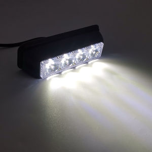 High Brightness LED Blue Red Fading Light Rescue Car Ambulance Side Warning Light Car Grille Flash Light 12V 24V Auto Accessories