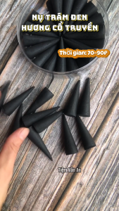 Nhang Nụ Trám Đen [35v/ hộp - 70-90 Phút] Hương Đen Cổ Truyền Hương Tết Xưa
