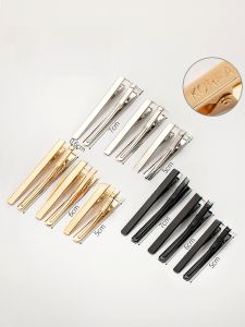 Thickened Duckbill Clip DIY Hair Accessories Material Edge Clip Butterfly Knot Front Bangs Clip Alloy Plated Butterfly Knot Edge Clip