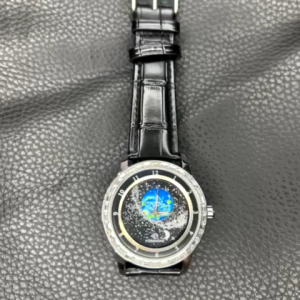 Forsining automatic watch mens blue leather strap automatic surface luminous mechanical clock. Mens Gifts