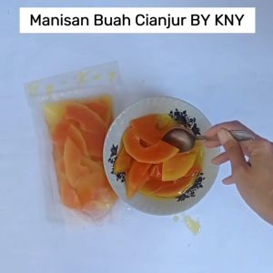 BY KNY 250g Manisan buah pepaya asinan buah pepaya rujak buah pepaya asinan bogor manisan cianjur