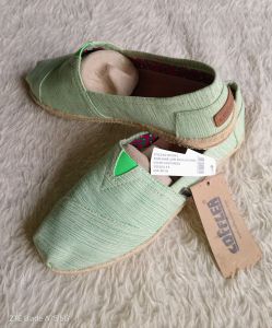 LOFFLER LUPEE NATIVO LIGHT GREEN SLIP ON SIZE 37.5