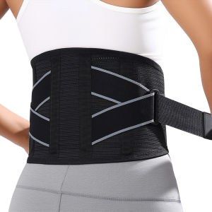 New Back Brace for Lower Back Pain - Immediate Relief From Sciatica Herniated Disc Scoliosis - Breathable for Men and Women