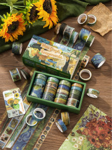 XINMO | Attractive World Famous Paintings Decorative Paper Tape 18 Rolls