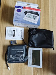 2-in-1 Arm Blood Pressure Monitor & ECG Heart Monitor with App Sync Irregular Heartbeat Detection for Home Health Tracking