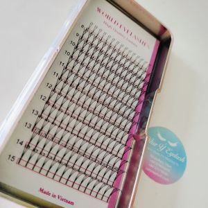 Lông mi tháp truyện tranh lông mi laser lông mi fan lông mi katun hộp 12 hàng với độ cong B C CC D lông mi giả dụng cụ nối mi