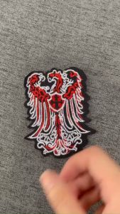 Miếng Sticker Thêu Ủi hình logo thương hiệu  cao cấp 01