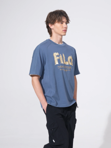 FILA FUSION INLINE FUSION X WORKWEAR SUNBURN GROOVE Men Short Sleeves T-Shirt (Beige / Black / Blue / White)