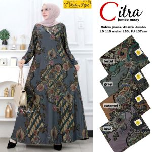 Gamis Batik Modern Citra Jumbo Maxy By Redea Terbaru dan Kekinian Calvin Jeans Erika 7 Dress Grey