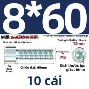 JISHUO | 8.8 Grade Ốc Vít Lục Giác Mạ Kẽm