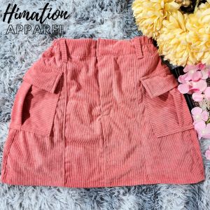 PLUS SIZE Corduroy Cargo Skirt