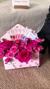 3Pcs Creative Envelope Flower Boxes Hand-folded Flowers Gift Bag Florist Bouquet Packaging Materials DIY Wedding Party Supplies