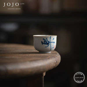 Antique Handwritten Ceramic Tea Cup Single Cup for Tea Appreciation Owner Cup Jingdezhen Porcelain Tea Set by Jojos L.P.D