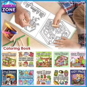 Coloring Graffiti Paint Doodles Book Montessori Draw Toy Halloween Featuring Adorable Creepy Creatures Creative Gift Adults Teen