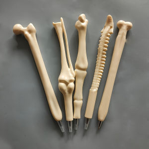 5 ชิ้น/แพ็ค Creative Bone-Shaped ปากกาลูกลื่นสนุกที่ไม่ซ้ํากันของขวัญสําหรับพยาบาลแพทย์สํานักงาน Medical Notebook การเขียนอุปกรณ์