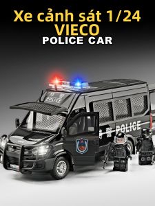 Mô Hình Xe Cảnh Sát Thực Tế Kích Thước Lớn