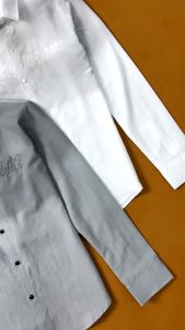 Áo sơ mi nam tay dài phối loang in họa tiết chữ nổi vải đũi cao cấp sang trọng trẻ trung nhiều màu