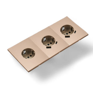 Skin Sensation USB A+C Skin Feel Paint Embedded Button Light Switch Wall Socket Integrated Panel Power Sockets DIY Combination
