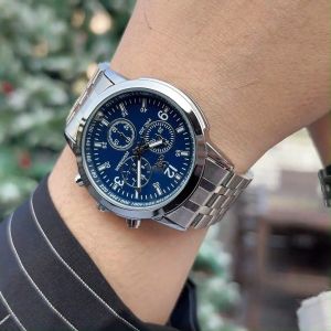 OPK ใหม่ 100% นาฬิกา ผู้ชาย แท้ กันน้ำ ส่องสว่าง สายสแตนเลส นาฬิกาควอทซ์ พร้อมกล่อง นาฬิกาOpk - Lazada