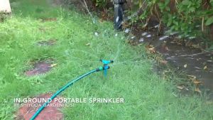 สปริงเกอร์360 รุ่นปักดิน เชื่อมต่อได้หลายจุด หัวฉีดปรับมุมได้ 3แขน รดน้ําต้นไม้ สนามหญ้า หัวต่อสวมเร็ว