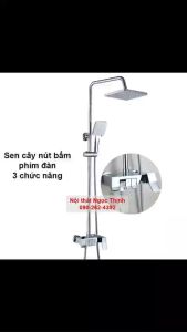 Sen cây tắm Nóng Lạnh phím đàn đồng thau crom-niken bóng bền đẹp