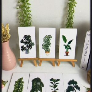 HIASAN DINDING REALISTIK BOTANICAL MINIMALIS (10x20) nuansa abstrak flowers minimalis hiasan dan pajangan rumah aesthetic kekinian