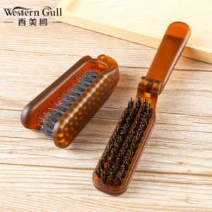 Bristle Folding Comb Folding Bristle Comb Anti-static Folding Comb Portable Travel Straight Hair Curling Comb Men and Women Massage Comb Professional Hairdressing Comb