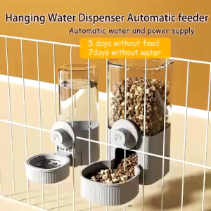 1.2L Large Capacity Pet Hanging Water Dispenser Cage Automatic Dispenser Feeder For Cat Dog