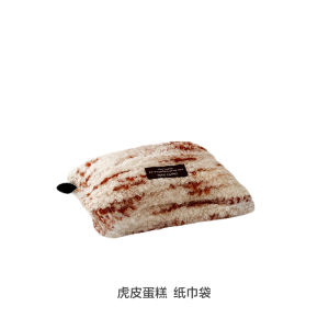 Colorful Woolen Cloth Tissue Box Cover Retro Mixed Color Home Desktop Decoration Creamy Color Table Napkin Sleeve Organizer